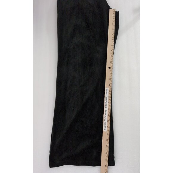 Cable & Gauge Velvet Pants Womens M Black Pull On Pockets Office Casual Party - Picture 8 of 9